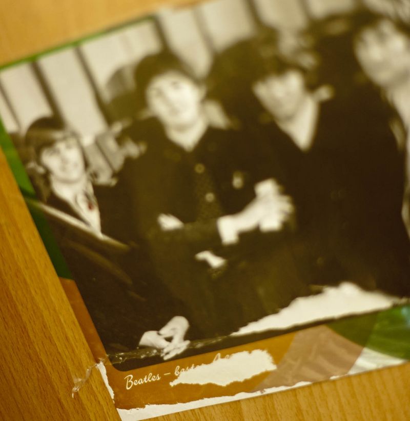 Unscharfes Foto von den Beatles